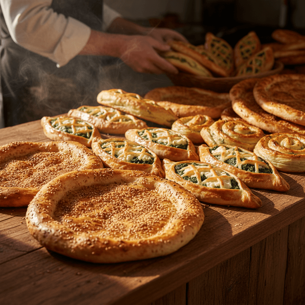 Fresh Turkish Simit bread