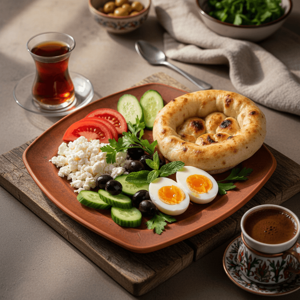 Turkish breakfast plate